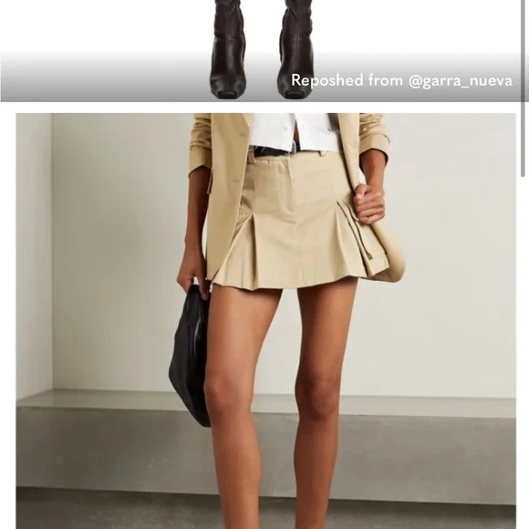 The Frankie Shop Tan Mini Skirt - Picture 10 of 11